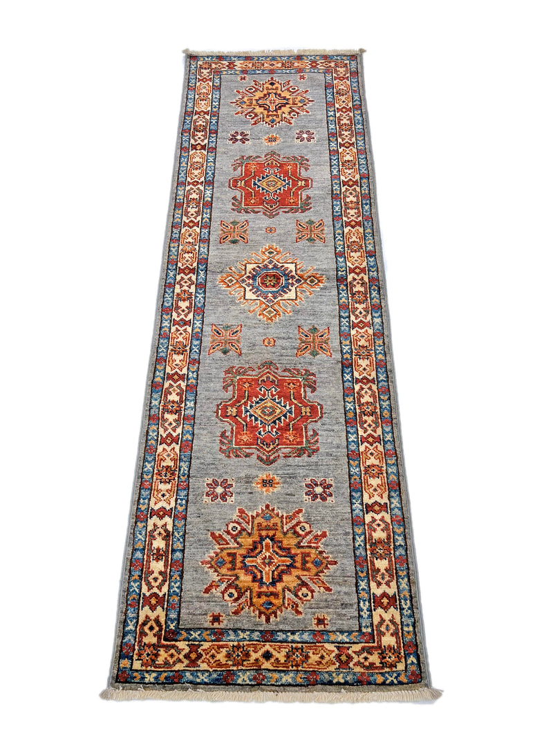 Super Kazak (1'11"x6'02") gray/multicolor, photo 3 of 10