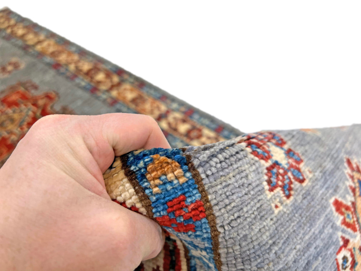 Super Kazak (1'11"x6'02") gray/multicolor, photo 8 of 10