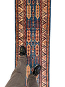 Super Kazak (2x6) blue/ivory