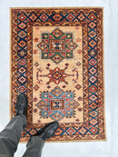 Super Kazak (2'10"x4'00") adobe/navy