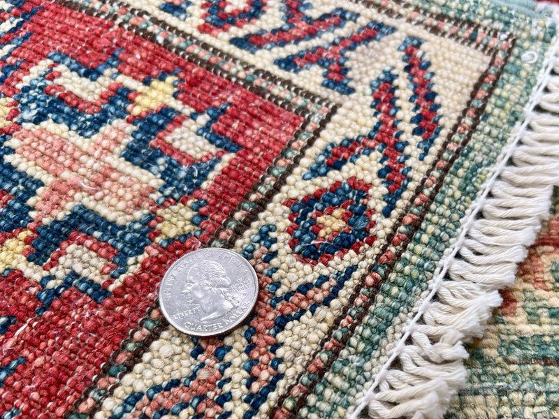 Super Kazak (3'00"x4'00") green/red, photo 5 of 6