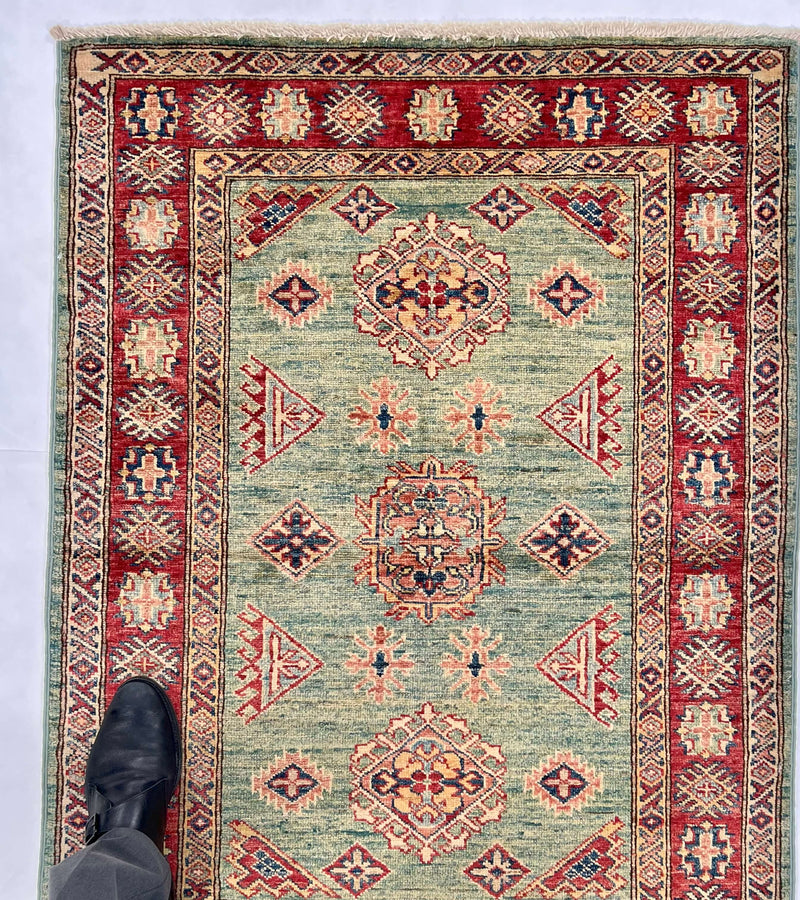 Super Kazak (3'00"x4'00") green/red, photo 6 of 6