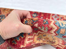 Afghan Khorjin (2'00"x3'04") red/multicolor