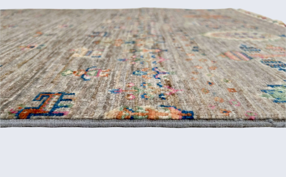 Afghan Gabbeh (2'07"x3'09") light gray, photo 3 of 6
