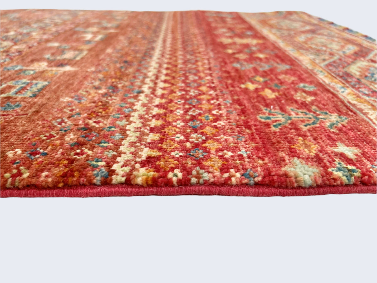 Afghan Khorjin-Gabbeh (2'06"x4'02") rust/red, photo 3 of 6