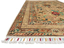 Khorjin (3'03"x4'11") camel/turquoise