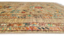 Khorjin (3'03"x4'11") camel/turquoise