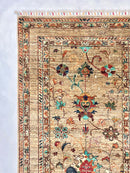 Khorjin (3'03"x4'11") camel/turquoise
