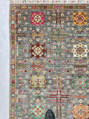 Afghan Khorjin (3'04"x5'00") gray/pastel