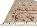 Afghan Khorjin (3'04"x5'00") silver/multicolor