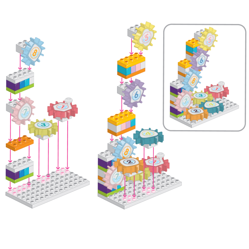 WHIRLY GEARS Construction Building Set, photo 5 of 6