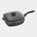 XD Nonstick Square Saute Pan with Glass Lid - Induction