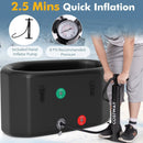 XL 129 Gal Oval Ice Bath Tub with Cover and Hand Pump for Athletes by LJGDeals