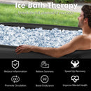 XL 129 Gal Oval Ice Bath Tub with Cover and Hand Pump for Athletes by LJGDeals