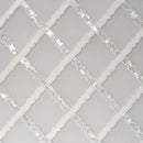 Thassos White, Pura Glass, White Mother Multi Finish Rita Marble Mosaic