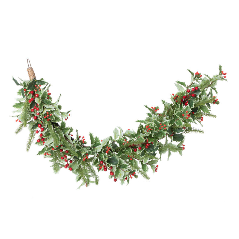 Lovecup Christmas Cheer Holly and Pine Garland L278