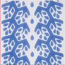 Snow White, Blue Glossy Cecil Stripe Ceramic Tile