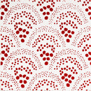 Pure White, Fire Engine Matte Chou Chou Ceramic Tile