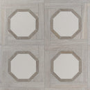 Multicolor Multi Finish Polygon Limestone Waterjet Mosaics