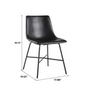 Xuma Urban Industrial Faux Leather Seating Collection (Dining Chair or Counter Stool), Set of 2