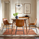 Xuma Urban Industrial Faux Leather Seating Collection (Dining Chair or Counter Stool), Set of 2