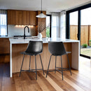 Xuma Urban Industrial Faux Leather Seating Collection (Dining Chair or Counter Stool), Set of 2