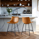 Xuma Urban Industrial Faux Leather Seating Collection (Dining Chair or Counter Stool), Set of 2