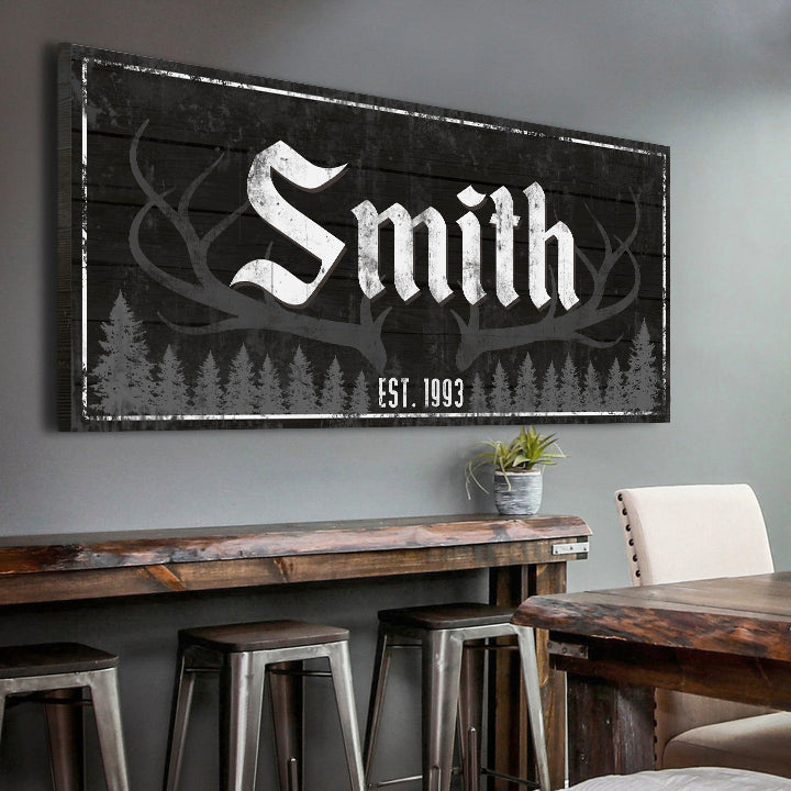 Rustic Family Antler Sign, photo 10 of 10