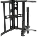 GRIFFIN 2-Tier DJ Coffin Workstation Stand - Double Table Top Keyboard & Laptop Holder - Duel Level Digital Piano Rack Mount Platform for Studio Mixer by GeekStands.com