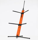 FAT TOAD 2-Tier Column Keyboard Stand with Mic Boom Arm Adapter (SlidingDJ Series) – Double Electronic Piano Tower Mount Platform – Holder for Digital Turntable, Audio Gear, Studio Synthesizer