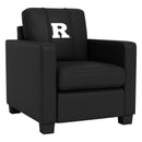 Dyno Stationary Club Chair with Rutgers Scarlet Knights White Logo