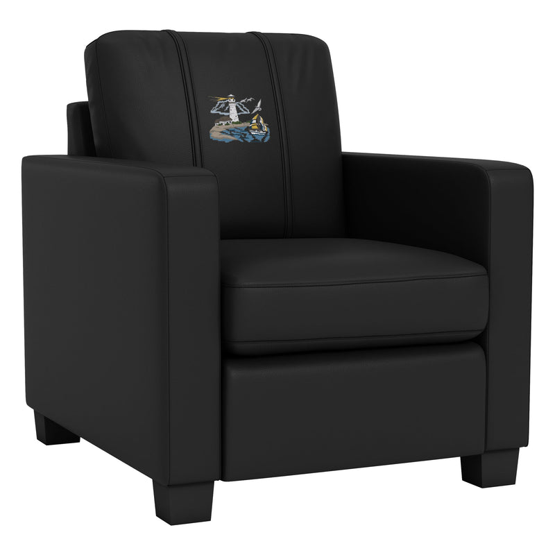 Dyno Stationary Club Chair with Lighthouse Scene Logo Panel