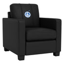 Dyno Stationary Club Chair with Peace Sign Blue Logo Panel