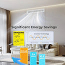 X-Pro 18000 BTU 2 Zone 24 SEER2 Concealed Ducted Mini Split AC by LJGDeals