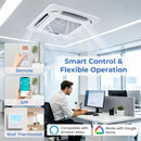 X-Pro 18000 BTU 2 Zone 24 SEER2 Ceiling Cassette Mini Split AC by DirectDeals
