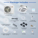 X-Pro 27000 BTU 2 Zone 24 SEER2 Ceiling Cassette Mini Split AC by DirectDeals