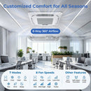X-Pro 27000 BTU 3 Zone 24 SEER2 Ceiling Cassette Mini Split AC by DirectDeals