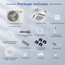 X-Pro 27000 BTU 3 Zone 24 SEER2 Ceiling Cassette Mini Split AC by DirectDeals