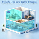 X-Pro 35000 BTU 2 Zone 22.5 SEER2 Ceiling Cassette Mini Split AC by LJGDeals