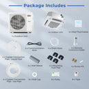 X-Pro 35000 BTU 4 Zone 22.5 SEER2 Ceiling Cassette Mini Split AC by DirectDeals