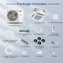 X-Pro 35000 BTU 4 Zone 22.5 SEER2 Ceiling Cassette Mini Split AC by LJGDeals