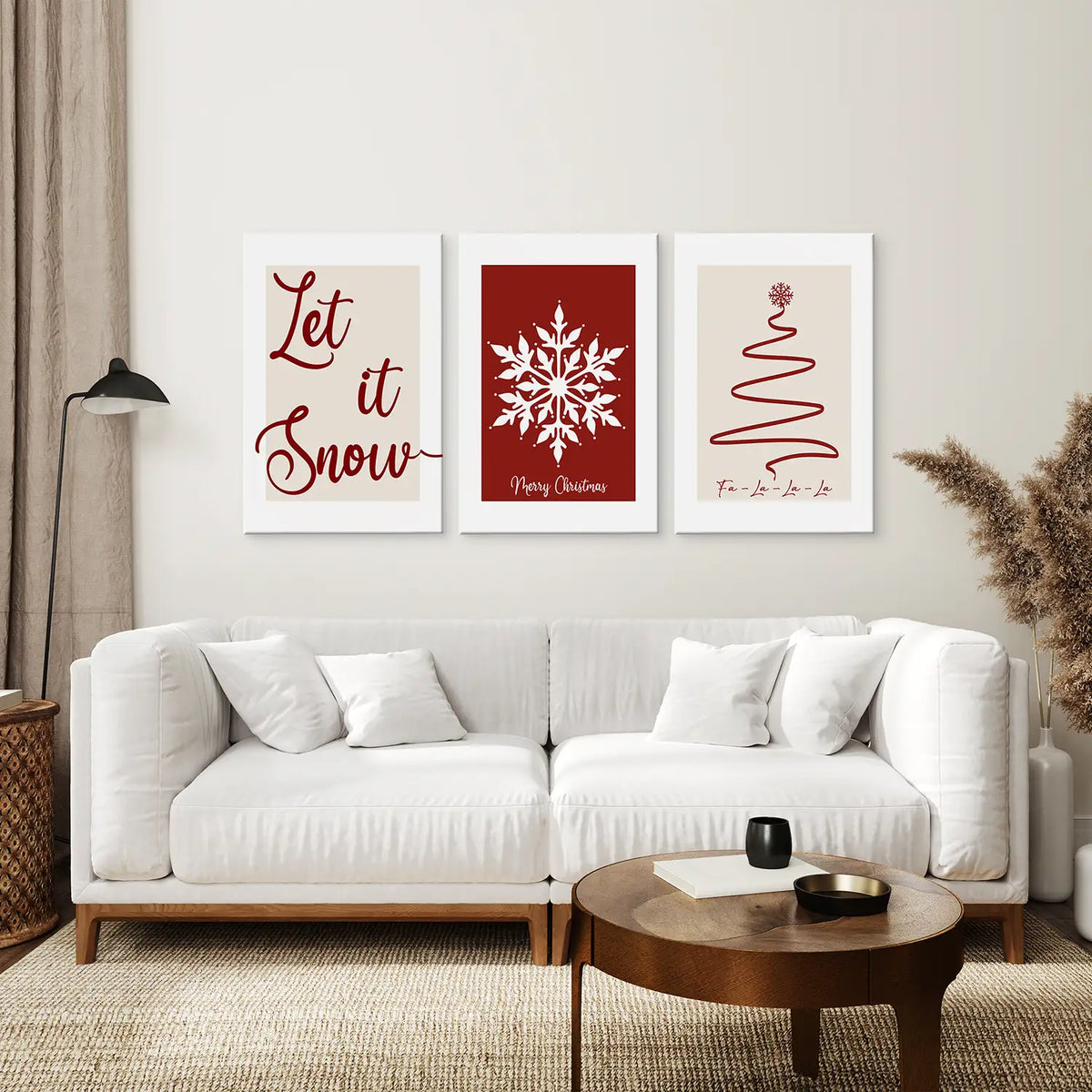 Merry Christmas Minimalist Holiday Decor Poster, photo 7 of 9
