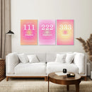 Colourful Gradient Aura Angel Wall Decor by Wall Art Set