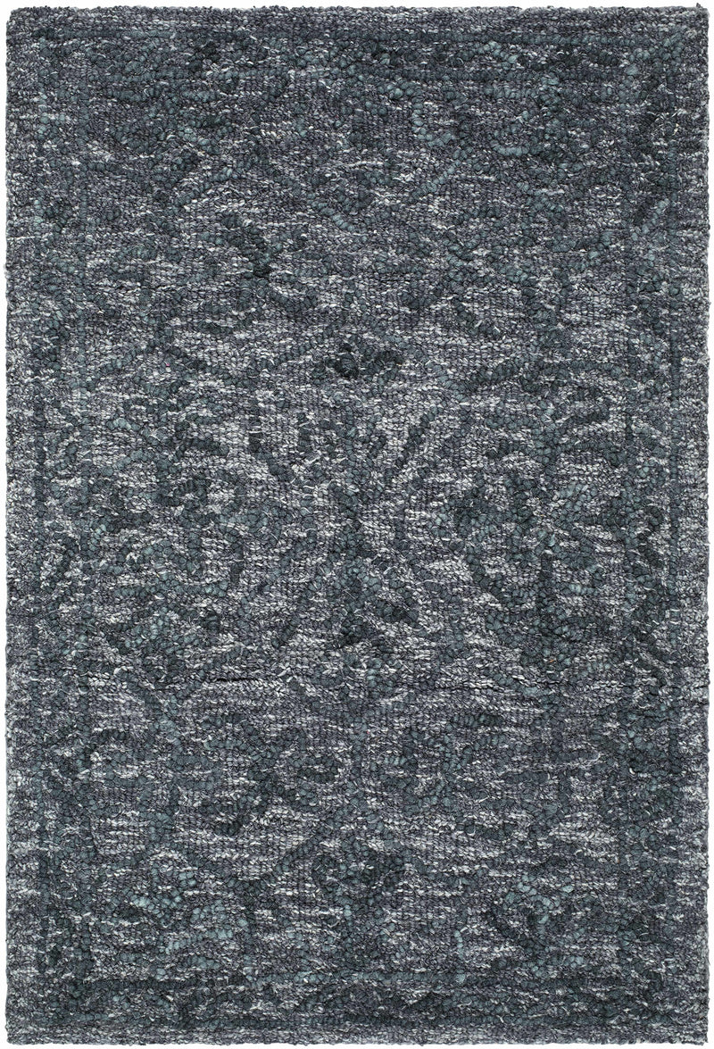 Yadid Black Wool Area Rug