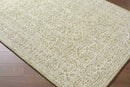 Yadid Green Wool Area Rug