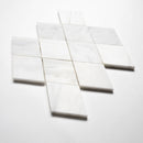 Calacata T, Carrara T, Afyon White Multi Finish Scottish Diamond Marble Mosaic