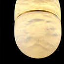Alabaster Capsule Shaped Oval Pendant Lamp