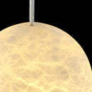 Alabaster Capsule Shaped Oval Pendant Lamp