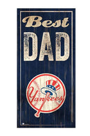 New York Yankees Dad Wood Sign by Dynasty Sports & Framing