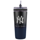 New York Yankees 26 oz Stainless Steel Ice Shaker Bottle by Dynasty Sports & Framing